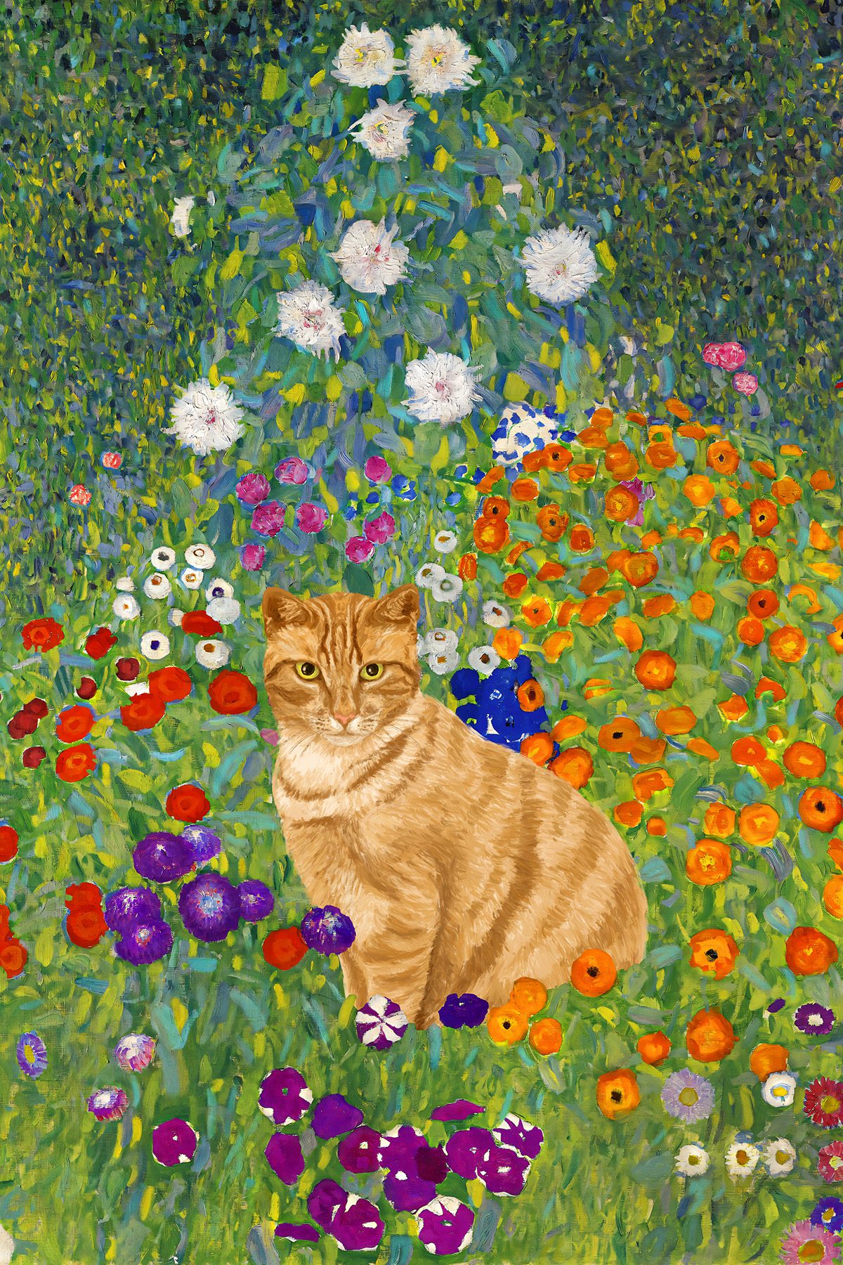 Gustave Klimt Cat Art