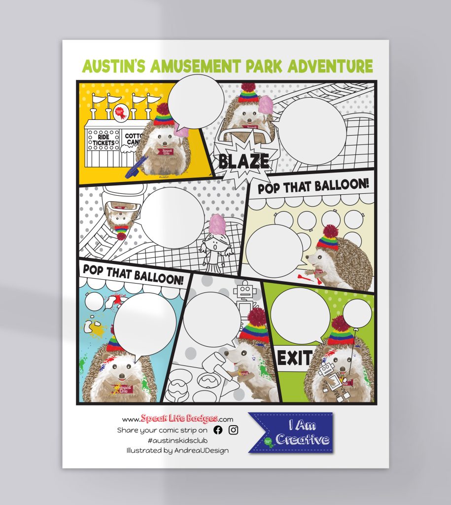 Kids Mailing Comic Strip